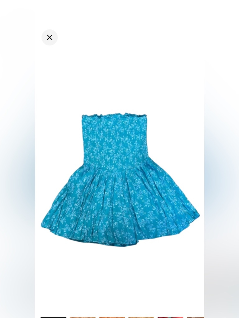 Arizona Jean Company Blue Floral Jumpsuit